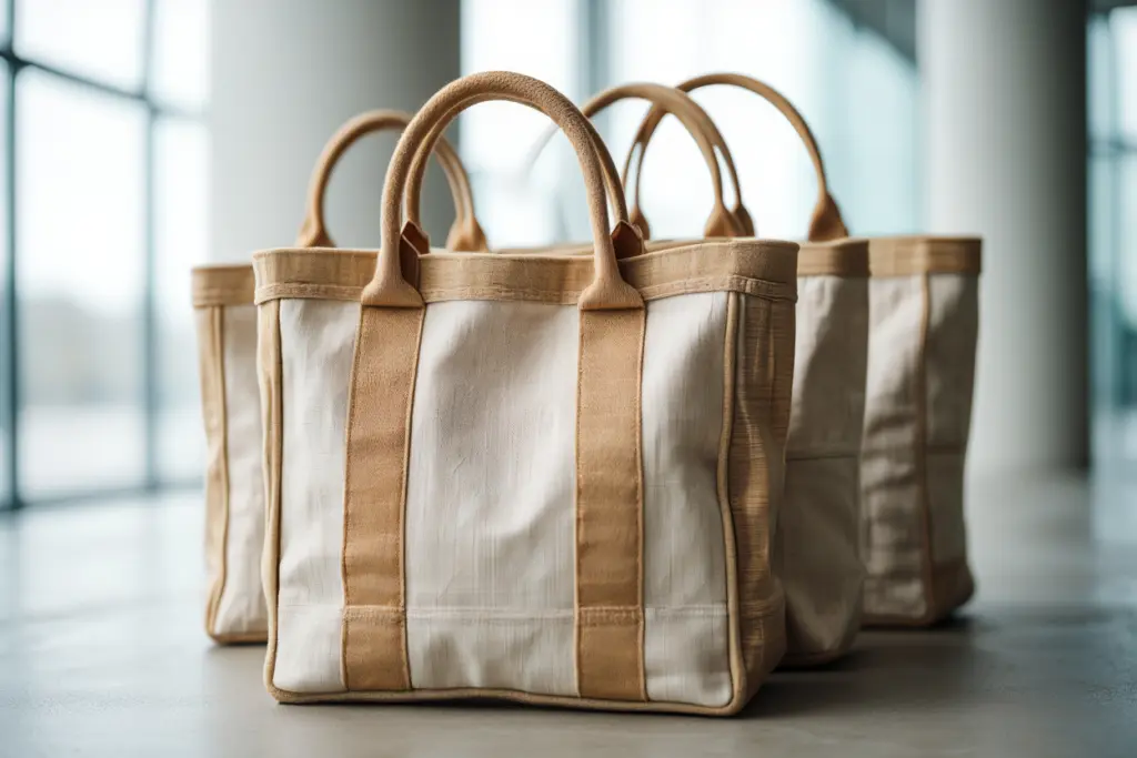 Hemp-Cotton Reusable Bags Cut Costs for Sports Stores, Gyms, Teams